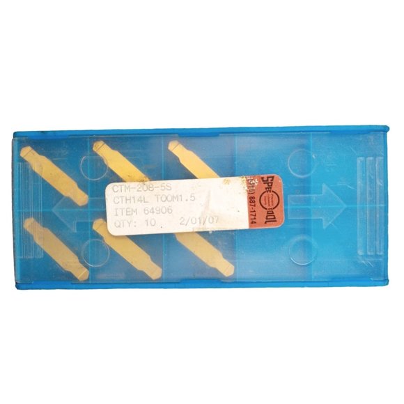 Spec Tool Carbide Milling Inserts CTM-208-5S 64906 Partial Box of 6 Never Used - Picture 2 of 4